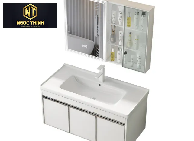 Xưởng Nội Thất Ngọc Thịnh Long Thành - Bình Dương - Tủ lavabo treo tường - TLNT03 Xưởng Nội Thất Ngọc Thịnh Long Thành - Bình Dương - Tủ lavabo treo tường - TLNT03